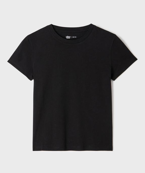 Tee-shirt manches courtes à col rond fille vue1 - GEMO 4G FILLE - GEMO