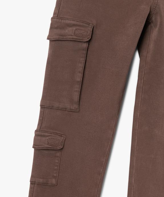 Pantalon jogger coupe slim avec taille ajustable garçon vue2 - GEMO (JUNIOR) - GEMO