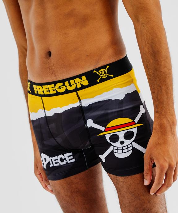 Boxer microfibre douce imprimée homme - Freegun X One Piece vue2 - FREEGUN - GEMO