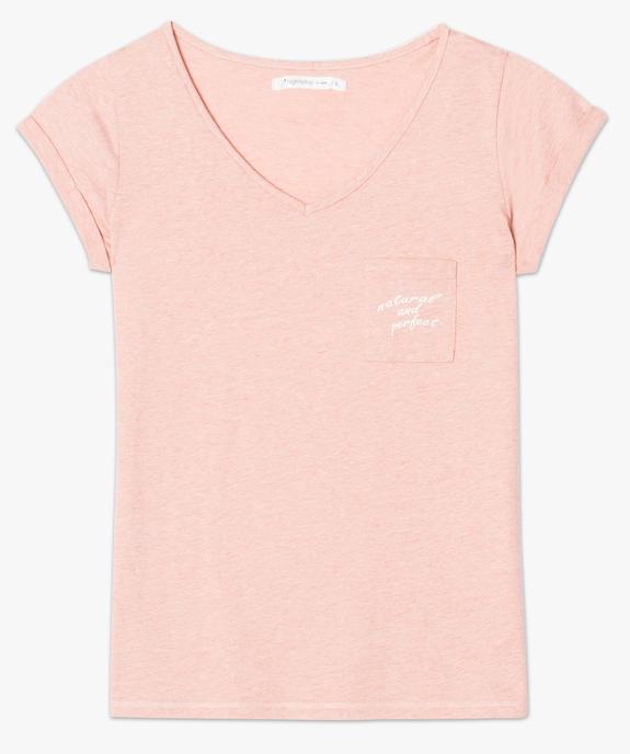 Haut de pyjama à manches courtes vue4 - GEMO(HOMWR FEM) - GEMO
