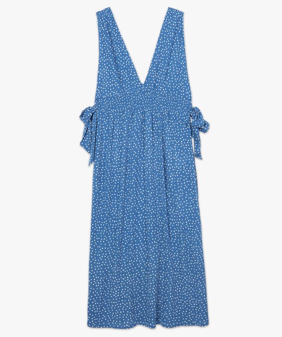 Robe de plage femme imprimée longue et échancrée  vue4 - GEMO (PLAGE) - GEMO