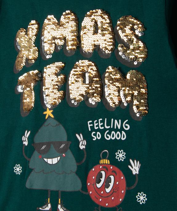 Tee-shirt manches longues spécial Noël garçon vue2 - GEMO 4G GARCON - GEMO