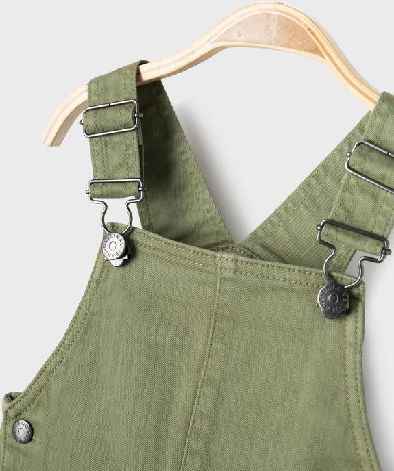 Salopette courte en coton stretch bébé garçon vue3 - GEMO(BEBE DEBT) - GEMO