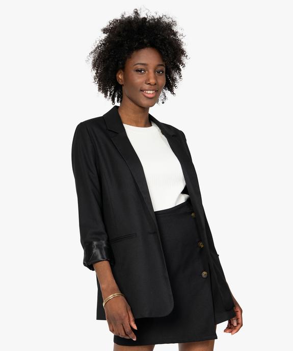 Veste femme coupe blazer  vue1 - GEMO(FEMME PAP) - GEMO