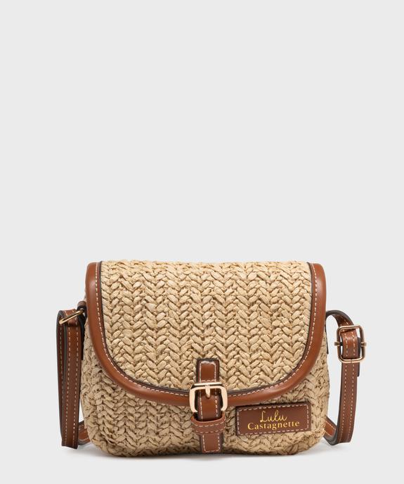 Sac besace en paille de papier fille - LuluCastagnette vue1 - LULU CASTAGNETT - GEMO
