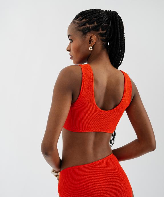 Brassière de bain extensible taille unique femme vue3 - GEMO (PLAGE) - GEMO