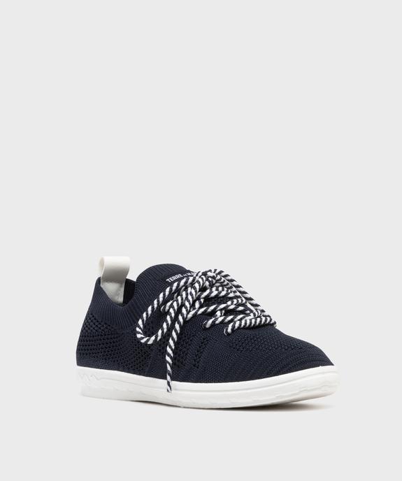 Tennis en toile tricotée femme - Terre de marins vue2 - TERRE DE MARINS - GEMO