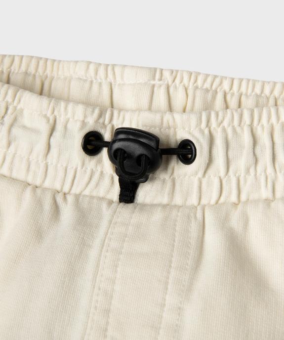 Pantalon de jogging cargo en maille coloris unique bébé garçon vue4 - GEMO(BEBE DEBT) - GEMO