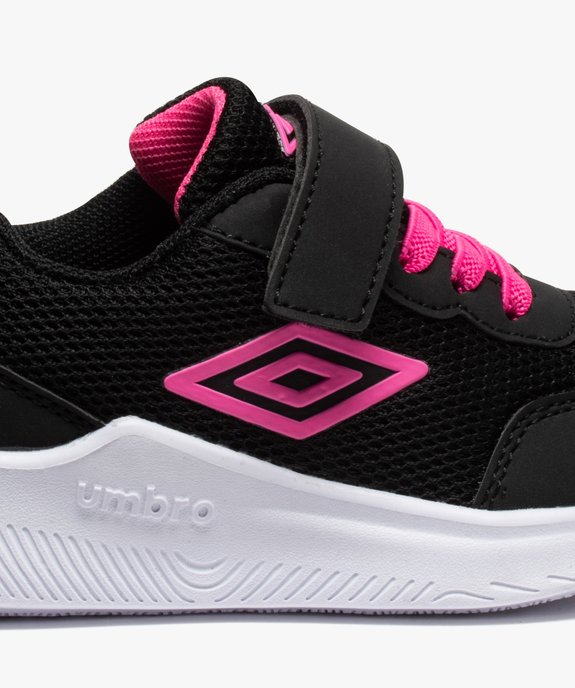 Baskets fille style running bicolores à lacets et scratch - Umbro vue6 - UMBRO - GEMO