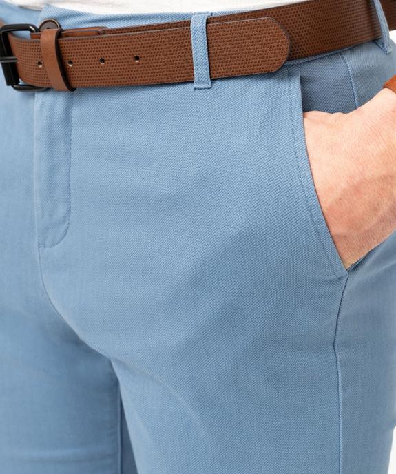 Pantalon chino en stretch coupe slim homme vue2 - GEMO 4G HOMME - GEMO