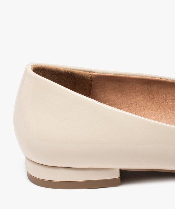 Ballerines femme unies dessus verni à bout rond vue6 - GEMO(URBAIN) - GEMO