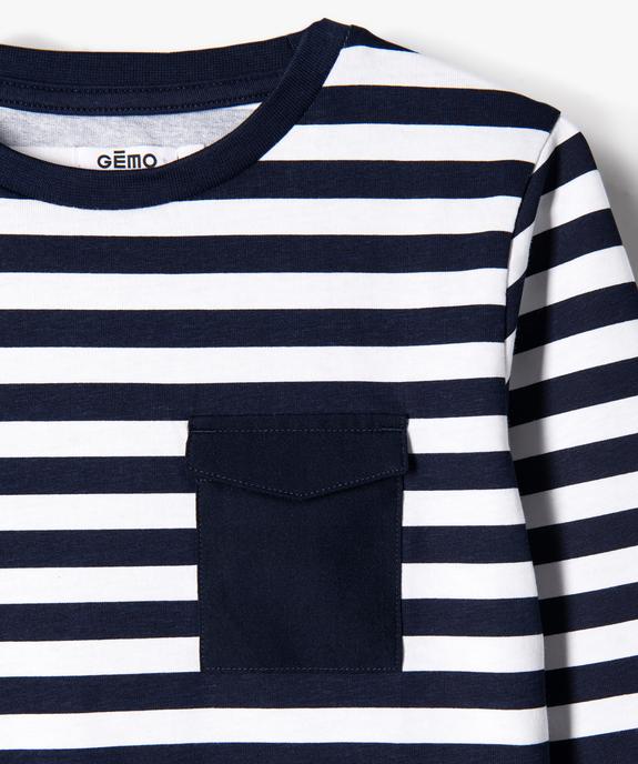 Ensemble 2 pièces pantalon chino + tee-shirt manches longues garçon vue2 - GEMO (ENFANT) - GEMO