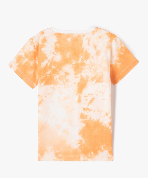 Tee-shirt manches courtes effet tie and dye garçon vue3 - GEMO (ENFANT) - GEMO
