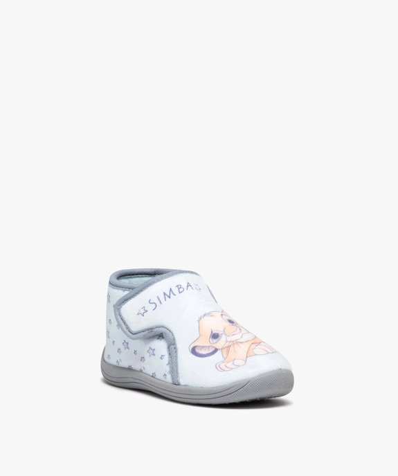Chaussons garçon bottillons à scratch avec motif Le Roi Lion - Disney vue2 - ROI LION - GEMO