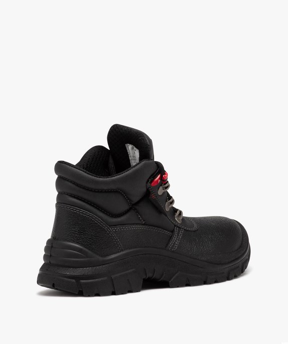 Chaussures de sécurité homme unies à col matelassé montant vue4 - FIGHTER - GEMO