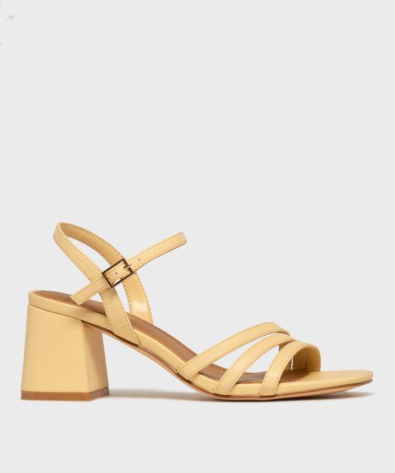 Sandales à talon trapèze et multibrides femme - Follow Me vue1 - FOLLOW ME - GEMO