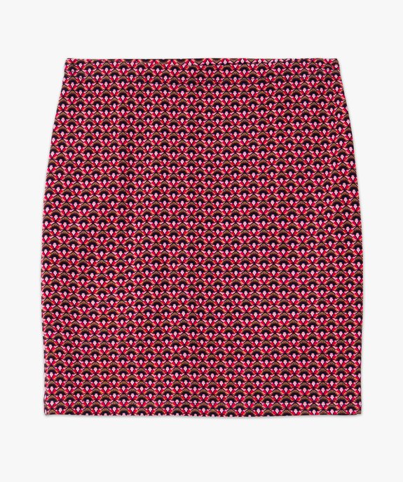 Jupe femme forme tube longueur genou vue4 - GEMO(FEMME PAP) - GEMO