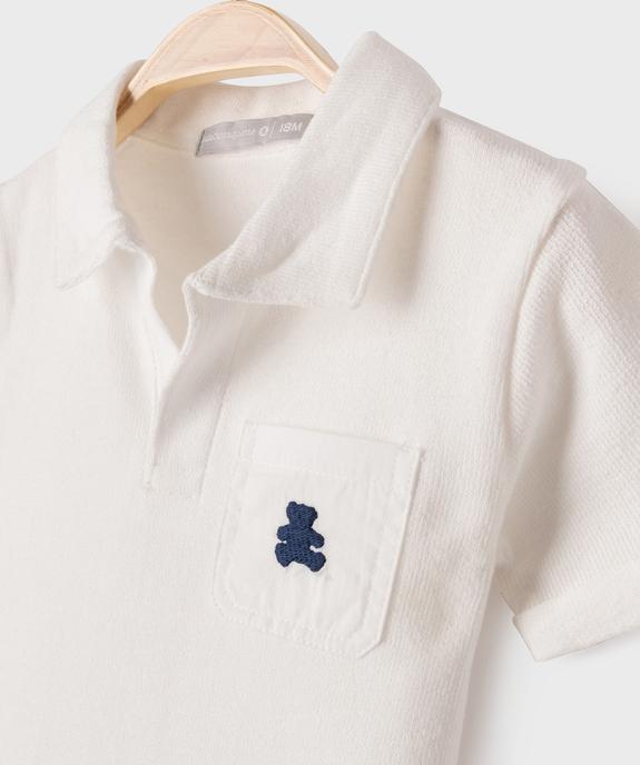 Polo en coton avec poche poitrine bébé garçon - LuluCastagnette vue2 - LULU CASTAGNETTE GEMO FOR GOOD - GEMO