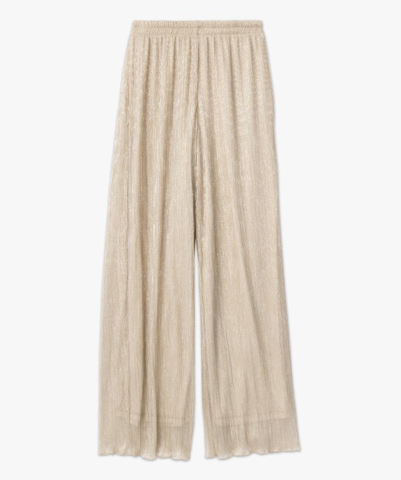 Pantalon scintillant en maille plissée femme vue4 - GEMO(FEMME PAP) - GEMO