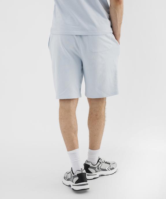 Bermuda en maille French Terry avec taille ajustable homme vue3 - GEMO 4G HOMME - GEMO