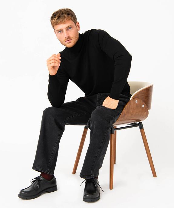 Pull homme à col V 100% laine mérinos vue1 - GEMO (HOMME) - GEMO