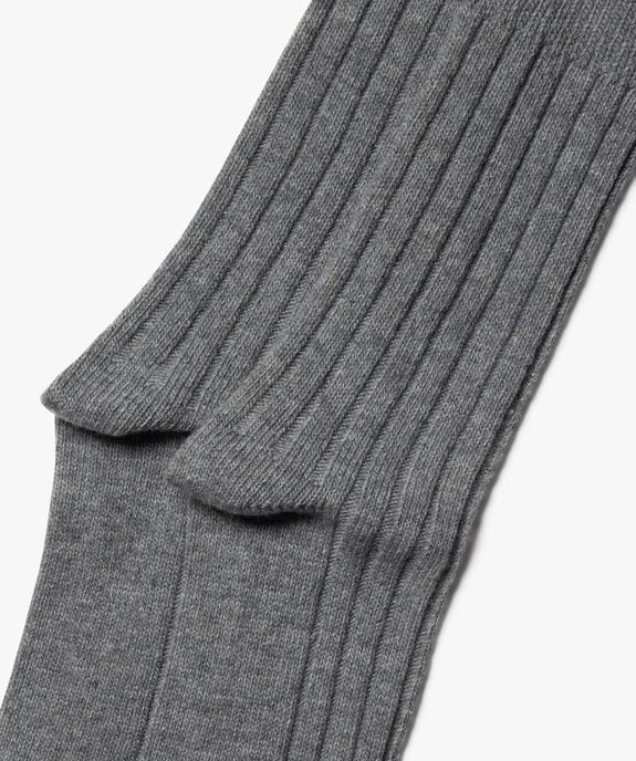 Chaussettes chaudes en maille côtelée homme vue2 - GEMO(HOMWR HOM) - GEMO