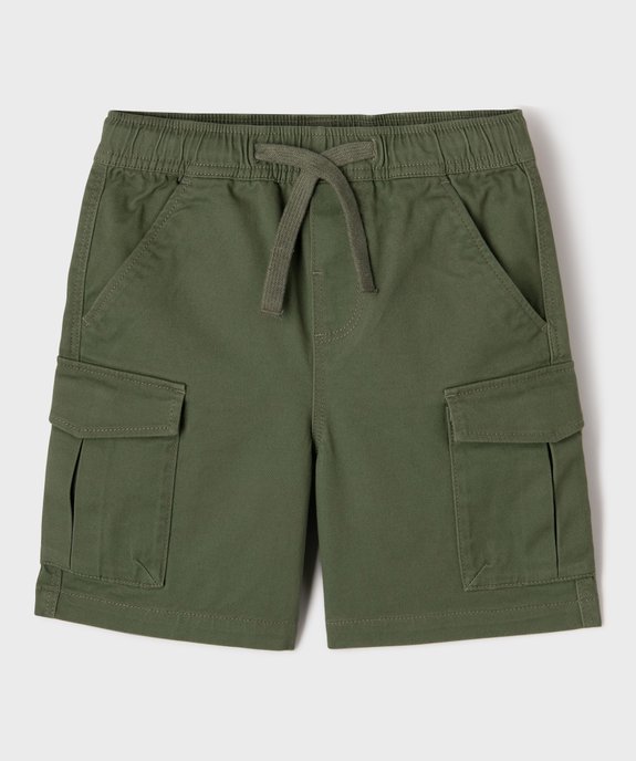 Bermuda cargo taille ajustable garçon vue1 - GEMO (ENFANT) - GEMO