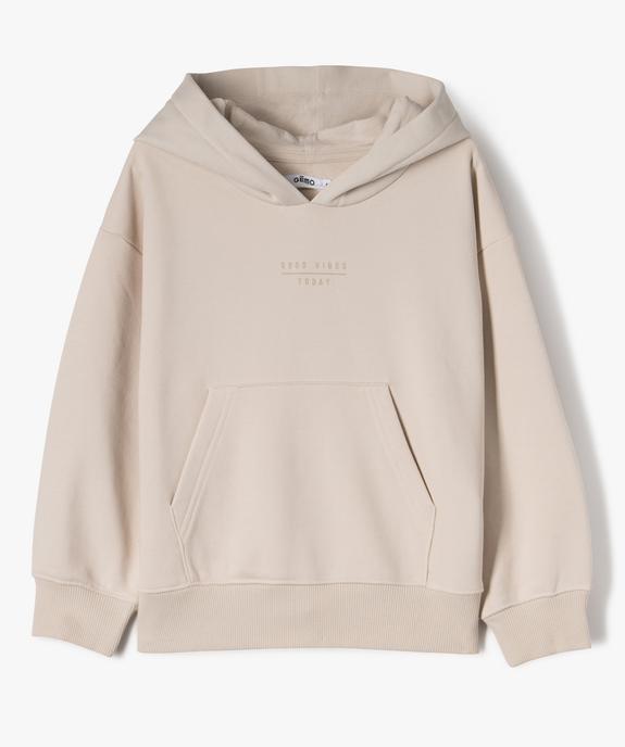 Sweat à capuche molletonné garçon vue1 - GEMO (ENFANT) - GEMO