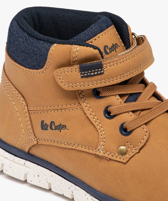 Boots garçon unies à col denim et à scratch - Lee Cooper vue6 - LEE COOPER - GEMO