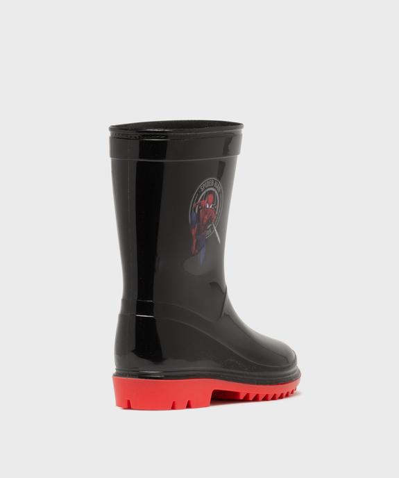 Bottes de pluie imprimées à semelle crantée garçon - Spiderman vue4 - SPIDERMAN - GEMO
