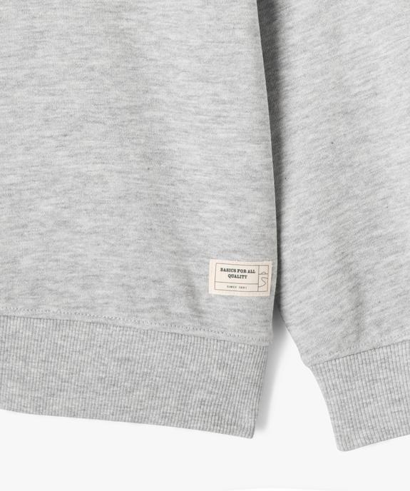 Sweat uni en maille bouclette garçon vue2 - GEMO (ENFANT) - GEMO