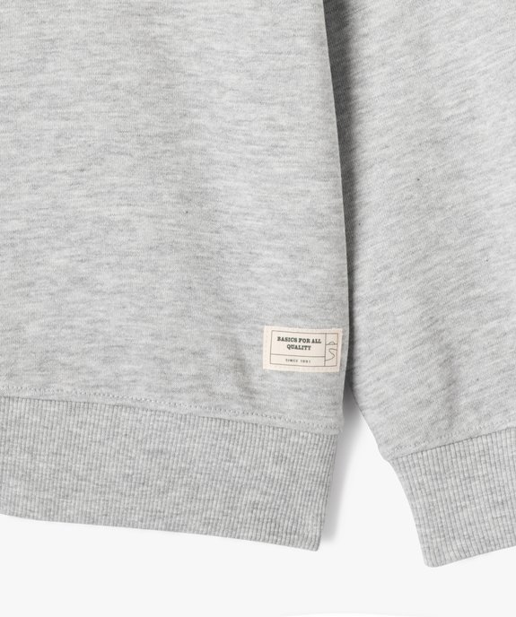 Sweat uni en maille bouclette garçon vue2 - GEMO (ENFANT) - GEMO