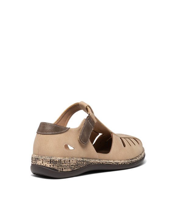 Mocassins femme ajourés et à scratch style babies  vue4 - GEMO (CONFORT) - GEMO