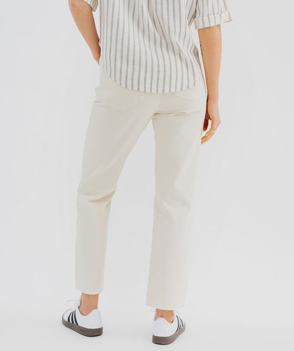 Jean Regular taille haute longueur 7/8ème femme vue3 - GEMO 4G FEMME - GEMO