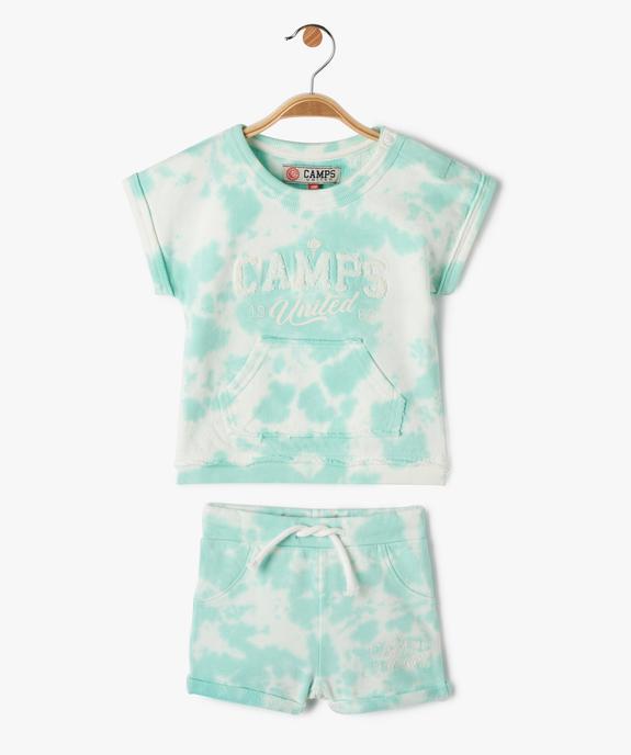 Ensemble bébé garçon 2 pièces : tee-shirt + short tie and dye- Camps United vue1 - CAMPS UNITED - GEMO