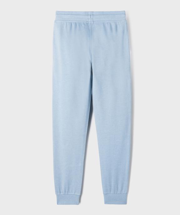 Pantalon de jogging avec intérieur molletonné garçon vue3 - GEMO (JUNIOR) - GEMO
