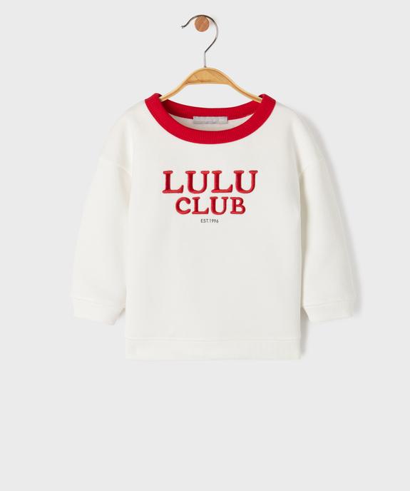 Sweat en molleton douillet bébé garçon - LuluCastagnette vue1 - LULU CASTAGNETTE GEMO FOR GOOD - GEMO