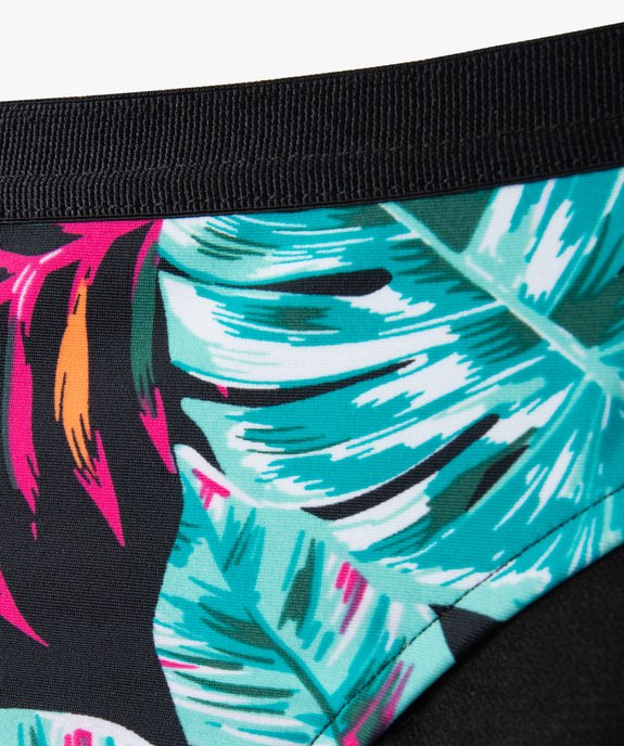 Bas de maillot de bain fille imprimé tropical vue2 - GEMO (JUNIOR) - GEMO