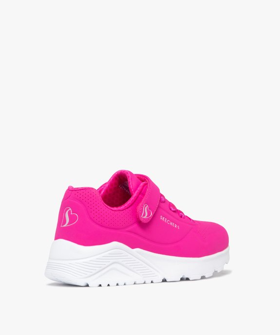 Baskets fille running unies avec bride scratch Los Angeles - Skechers vue4 - SKECHERS - GEMO