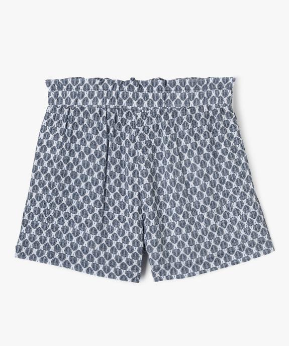 Short fluide coupe ample à motifs fille vue3 - GEMO (JUNIOR) - GEMO