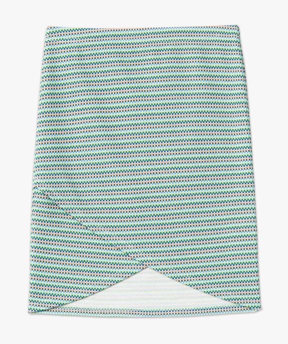 Jupe femme courte en maille à pans vue4 - GEMO(FEMME PAP) - GEMO