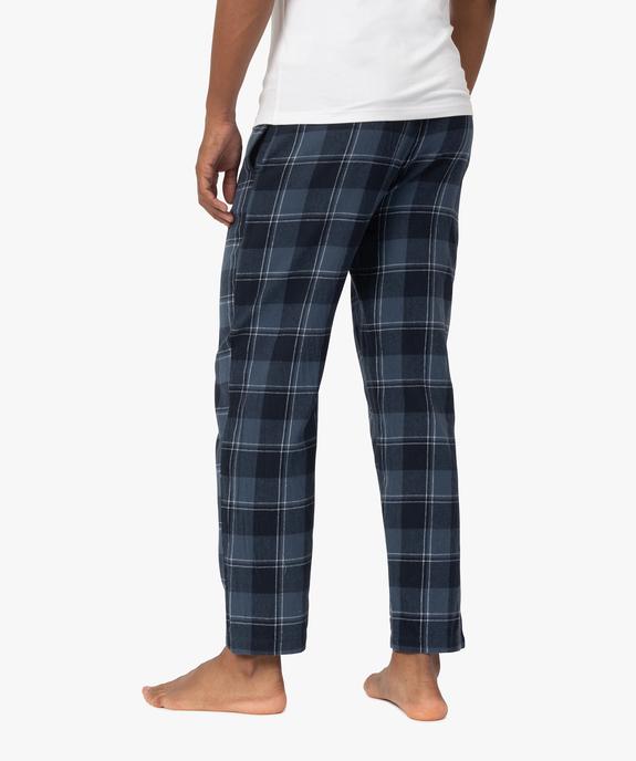 Pantalon de pyjama homme à carreaux vue3 - GEMO 4G HOMME - GEMO