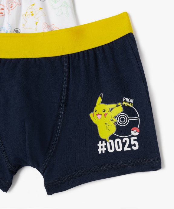 Boxers motif Pikachu garçon (lot de 2) - Pokemon vue2 - POKEMON - GEMO