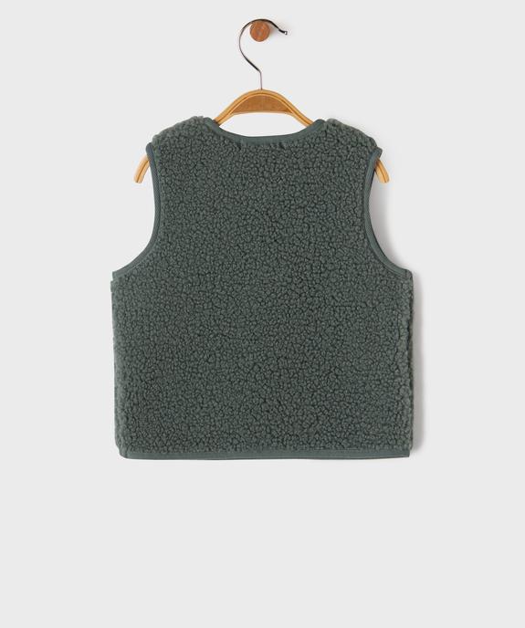 Gilet sans manches en fourrure imitation doublé polaire bébé garçon vue3 - GEMO(BEBE DEBT) - GEMO