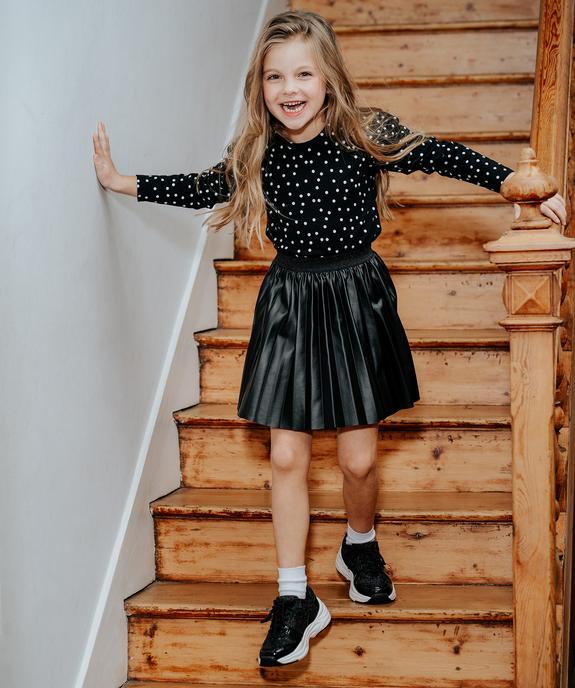 Jupe fille plissée en matière originale vue4 - GEMO (ENFANT) - GEMO