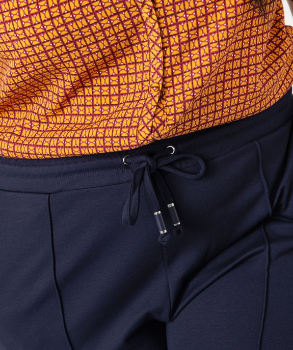 Pantalon femme grande taille avec couture sur l’avant  vue5 - GEMO (G TAILLE) - GEMO
