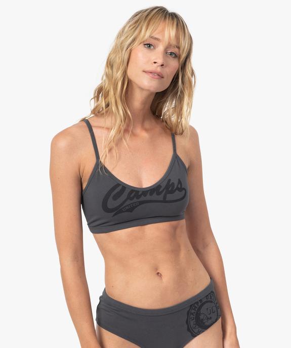 Brassière femme à fines bretelles - Camps United vue1 - CAMPS UNITED - GEMO
