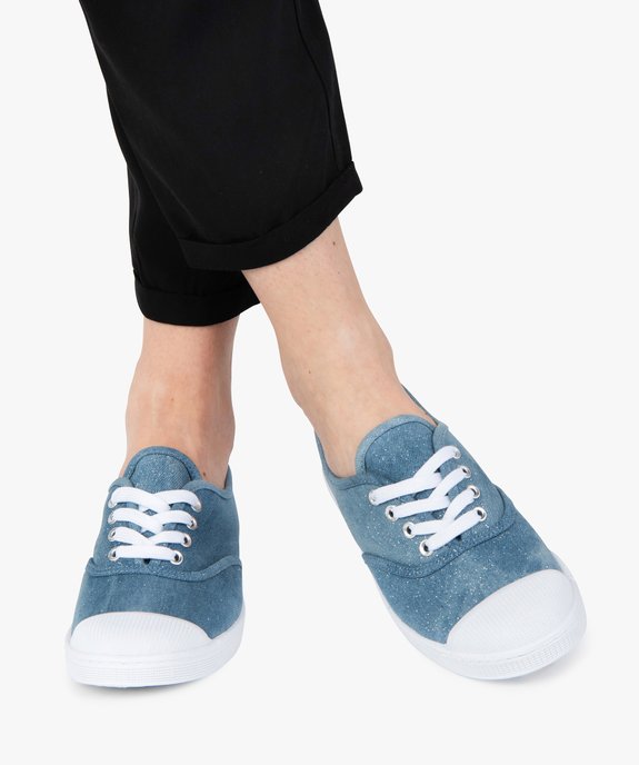 Tennis femme en toile denim et bout renforcé vue1 - GEMO (SPORTSWR) - GEMO