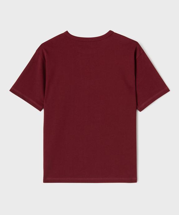 Tee-shirt manches courtes oversize en coton épais garçon vue3 - GEMO (JUNIOR) - GEMO