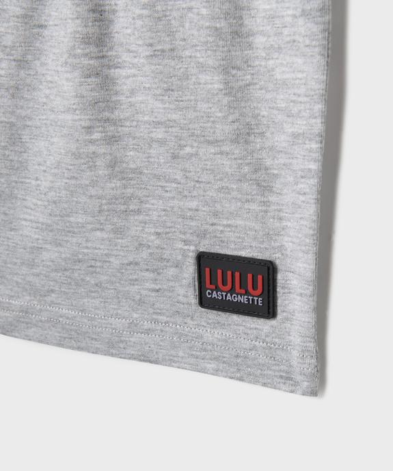 Pyjashort avec inscriptions tricolores garçon - LuluCastagnette vue3 - LULU CASTAGNETTE GEMO FOR GOOD - GEMO